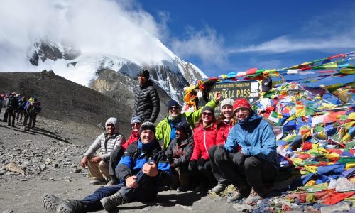 Nepal, Annapurna Runde: Glücklich angekommen am Thorong La