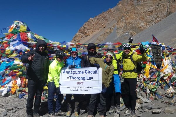 Nepal: Mit dem Mountainbike rund um die Annapurna (T903): geschafft! Angekommen am Thorong La