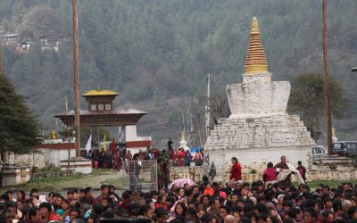 Bhutan: Buntes Treiben bei einem der vielen Feste