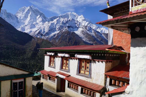 Nepal, Trekking im Everest-Gebiet, Kloster Pangboche auf dem Weg zum Everest Base Camp