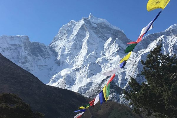 Nepal, Everest, Trek zum Everest Base Camp, Blick auf Mt Kantega