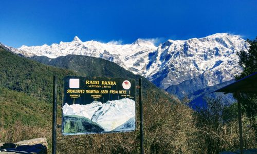 Raisi Danda. Sikles Trek (T116) in Nepal